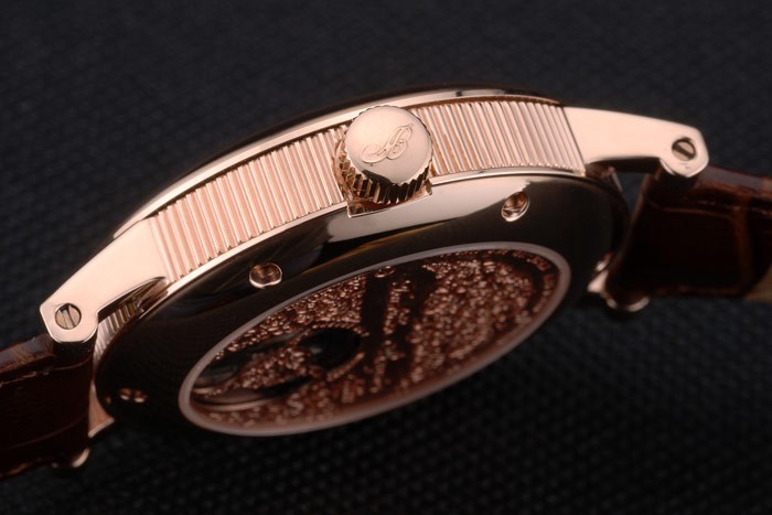 Complications Breguet Classique Or Rose Marron foncé Bracelet en cuir 80154-9