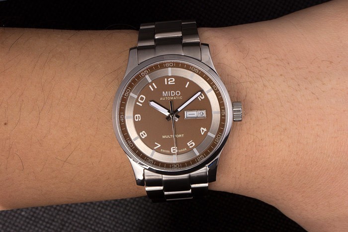 Mido Multifort bracelet en acier inoxydable d'or Dial 80292-8