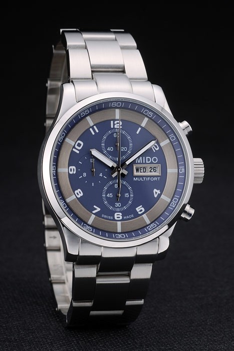 Steel Mido Multifort Inoxydable Marine Dial 80282-1