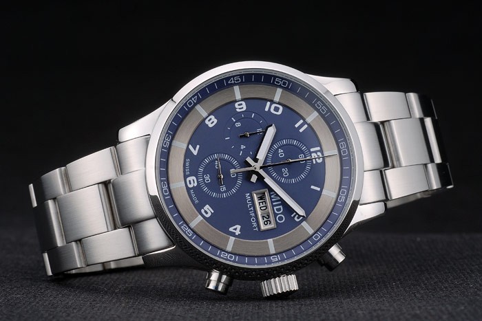 Steel Mido Multifort Inoxydable Marine Dial 80282-2