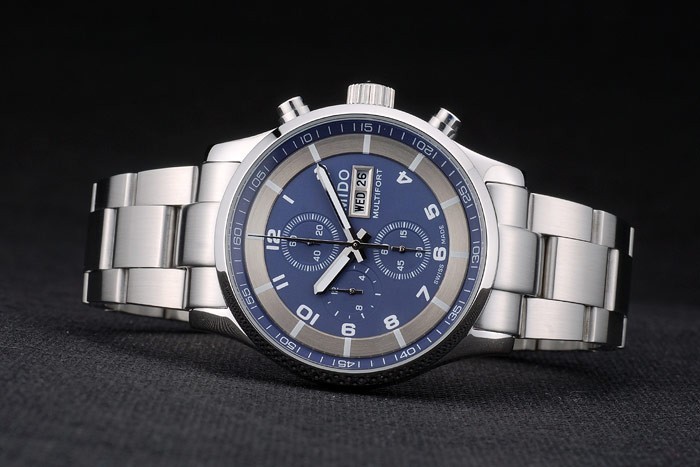 Steel Mido Multifort Inoxydable Marine Dial 80282-3