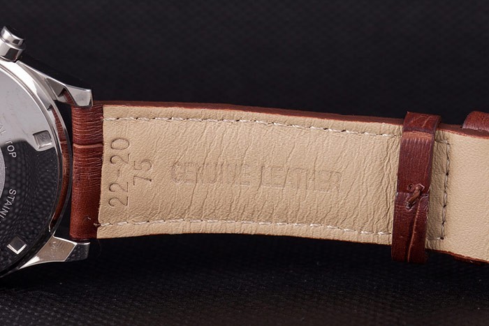 Mido Multifort Brown Croco bracelet en cuir cadran blanc 80286-6