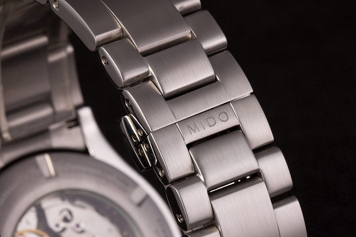 Mido Multifort bracelet en acier inoxydable Cadran Blanc 80291-6