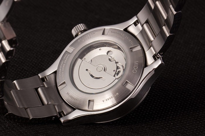 Mido Multifort bracelet en acier inoxydable Cadran Blanc 80291-7
