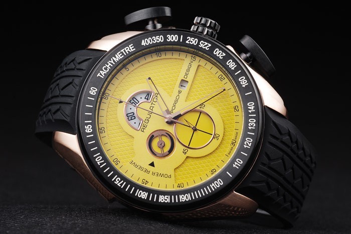 Porsche Régulateur Réserve de marche de copies Replique Montre 4660-2