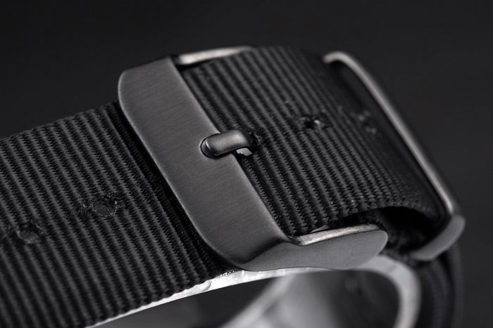 Swiss Rolex GMT Master II Pro-Hunter Black Fabric Strap cadran noir-4