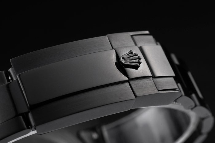 Swiss Rolex GMT Master II Pro-Hunter Black Steel Strap cadran noir-3