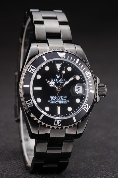 Rolex Submariner Large Lady Black Bezel cadran noir tachymètre-1