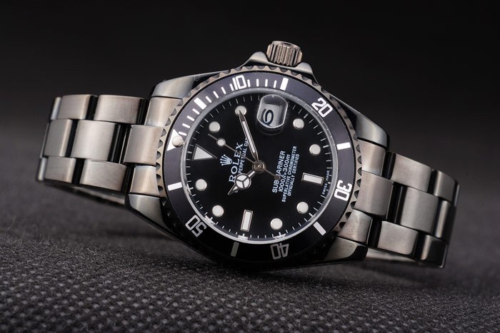 Rolex Submariner Large Lady Black Bezel cadran noir tachymètre-3