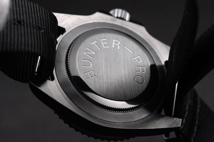 Swiss Rolex Submariner Pro-Hunter Black Fabric Strap cadran noir-4