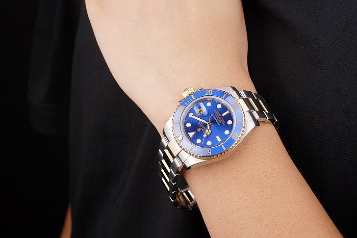 Rolex Submariner cadran bleu bleu Tachymeter-8