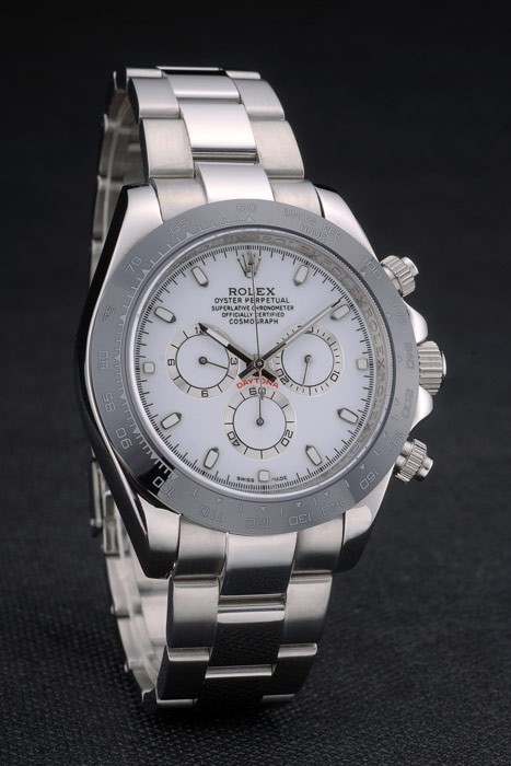Rolex Daytona Noir Tachymeter Céramique Steep inoxydable Strap cadran blanc 80249-2