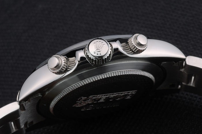 Rolex Daytona Noir Tachymeter Céramique Steep inoxydable Strap cadran blanc 80249-8