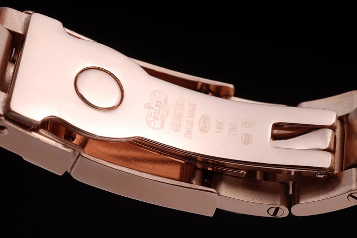 Rolex Daytona en or rose en acier inoxydable plaqué cadran noir-7