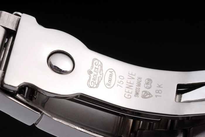 Rolex Daytona en acier inoxydable noir émaillé cadran argenté-7