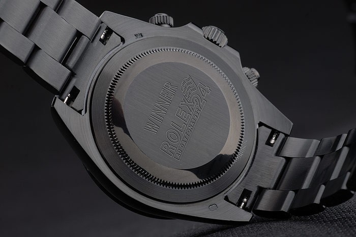 Rolex Daytona Noir Ion plaqué tachymètre noir bracelet en acier inoxydable cadran vert 80246-7