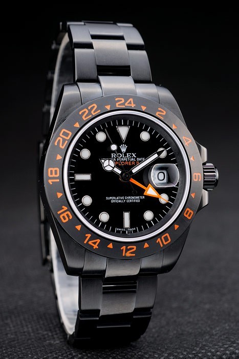 Rolex Explorer Noir Céramique Bezel cadran noir tachymètre-2