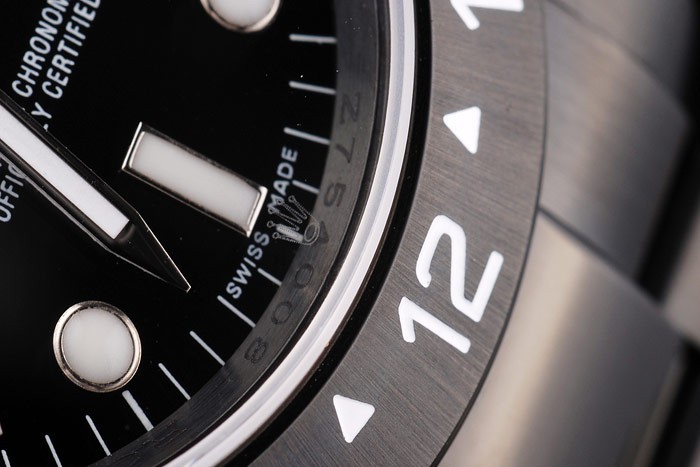 Rolex Explorer Noir Céramique Bezel cadran noir tachymètre-9