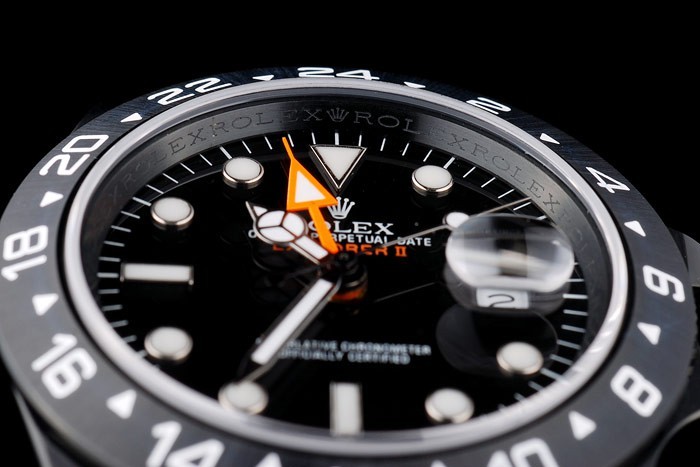 Rolex Explorer Noir Céramique Bezel cadran noir tachymètre-1