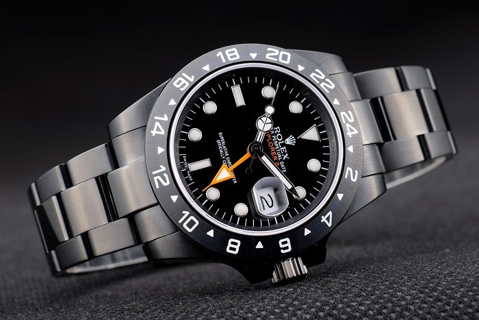 Rolex Explorer Noir Céramique Bezel cadran noir tachymètre-3