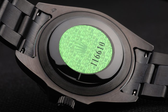 Rolex Milgauss teinté vert Pro-Hunter Saphire Cadran Blanc-6