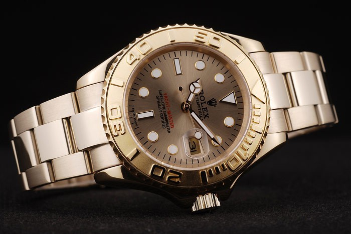 Rolex Yacht Master Gold Dial Or Tachymeter-2