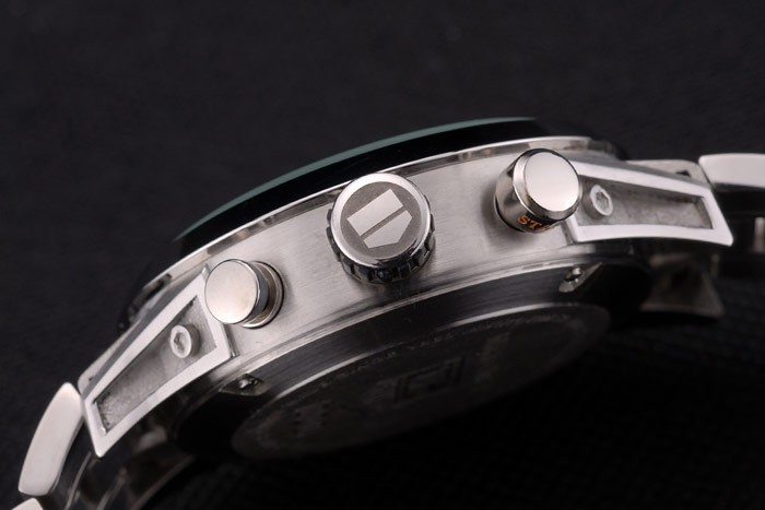 Tag Heuer Carrera Tachymètre Bezel cadran blanc bracelet en acier inoxydable-9