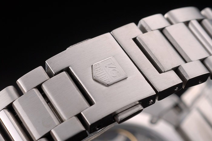 Tag Heuer Carrera Pendulum bracelet en cuir noir 7919-4