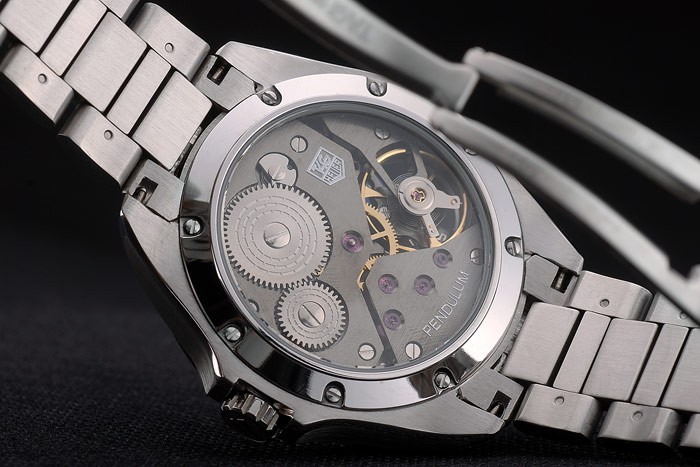 Tag Heuer Carrera Pendulum bracelet en cuir noir 7919-6