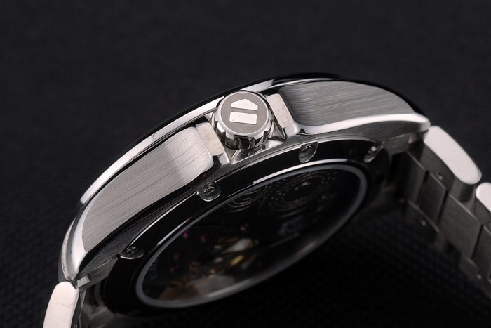Tag Heuer Carrera Pendulum bracelet en cuir noir 7919-7