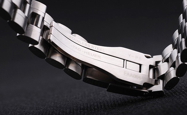 Tag Heuer Carrera céramique noire Bracelet caoutchouc Bezel 7911-2