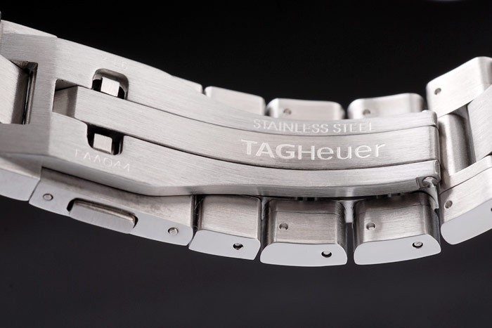 Tag Swiss Heuer Carrera Tachymètre Lunette en acier inoxydable Checkered Brown Dial-5