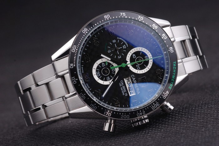 Noir Carrera Replique Montre 3757-2