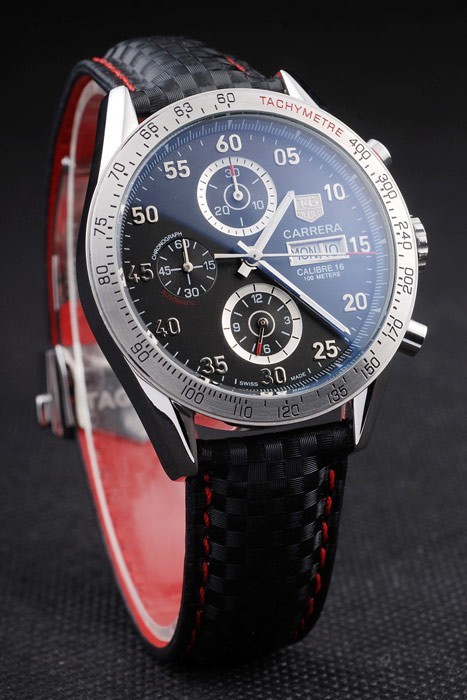 Noir Carrera Replique Montre 3759-4