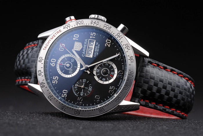 Noir Carrera Replique Montre 3759-6