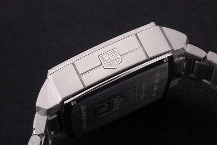Tag Heuer Monaco Mikrograph bracelet en acier inoxydable à cadran noir 7922-9