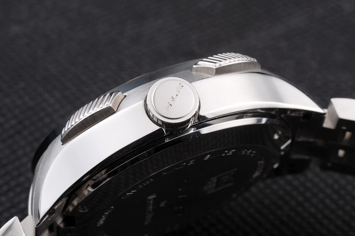 Tag Heuer SLR Swiss Tachymeter Lunette en acier inoxydable cadran blanc-8