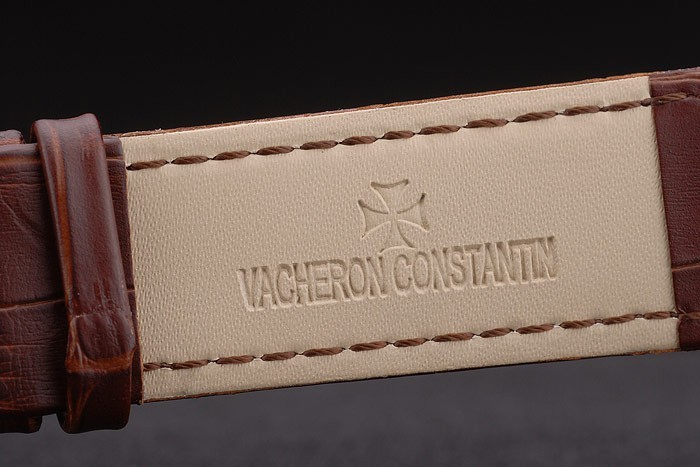 Vacheron Constantin Replique Montre 80228 en cuir de luxe-6