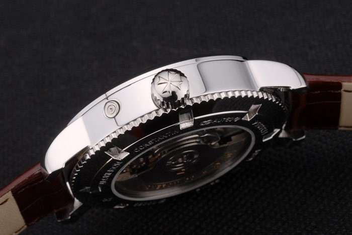 Vacheron Constantin Replique Montre 80228 en cuir de luxe-8